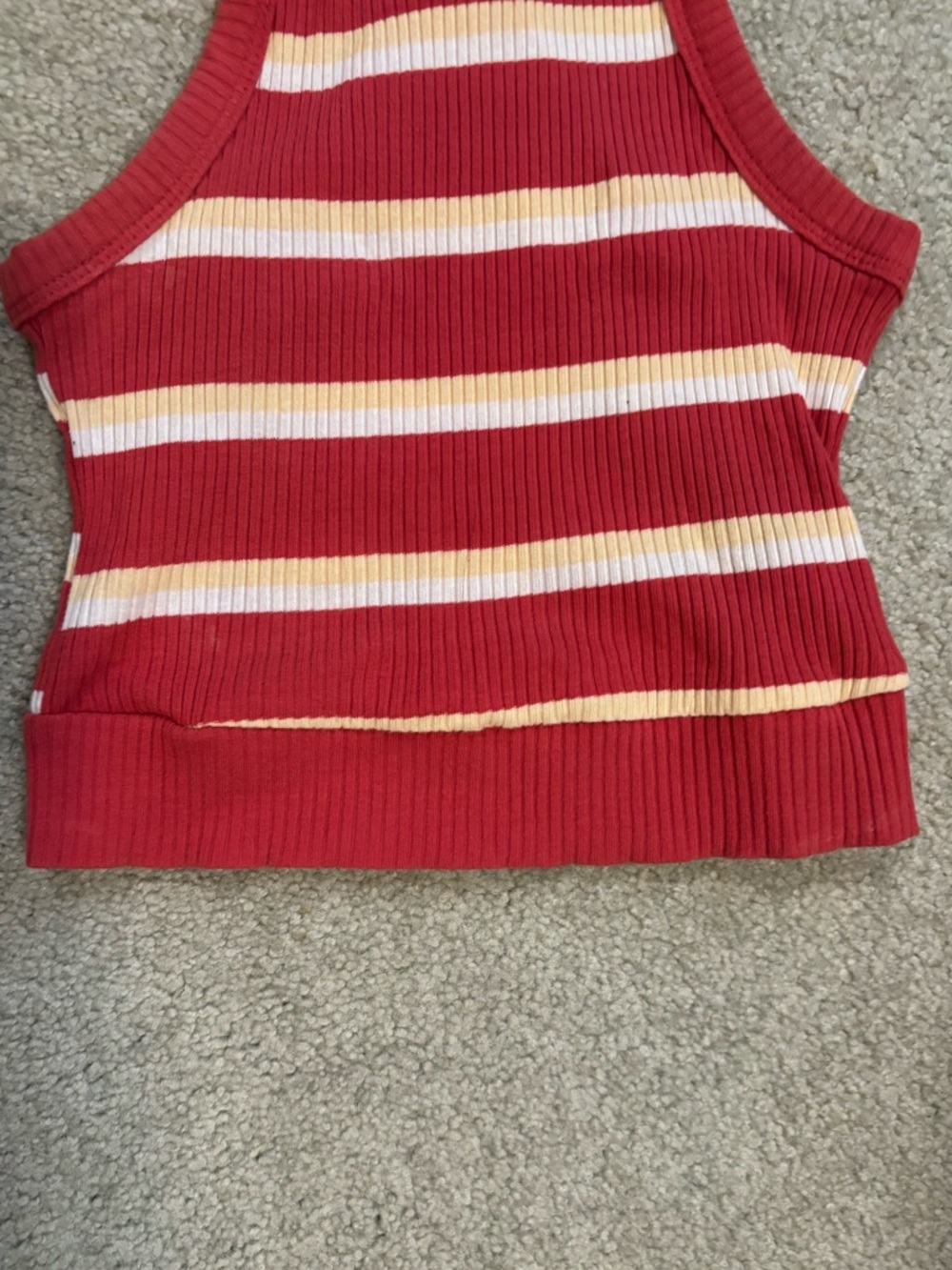Pacsun Red Striped Ribbed Tank Top🍎 - Picture 7 of 7